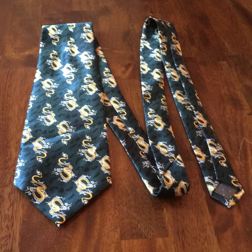 Chinese dragon tie, Chinese New Year necktie